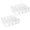 mDesign Plastic Stackable Tea Bag Storage Bin Organizer Box Holder, 2 Pack
